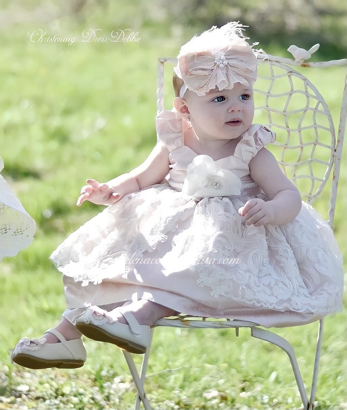 Victoria Silk Baptism Gown & Bonnet – Baby Beau and Belle