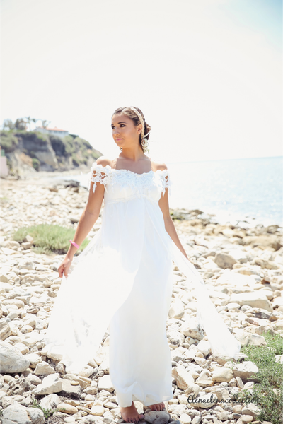 Wedding Dress-Bridal-Photo-prop-bridesmade-boho dress-Titanic - ElenaCollection
 - 1
