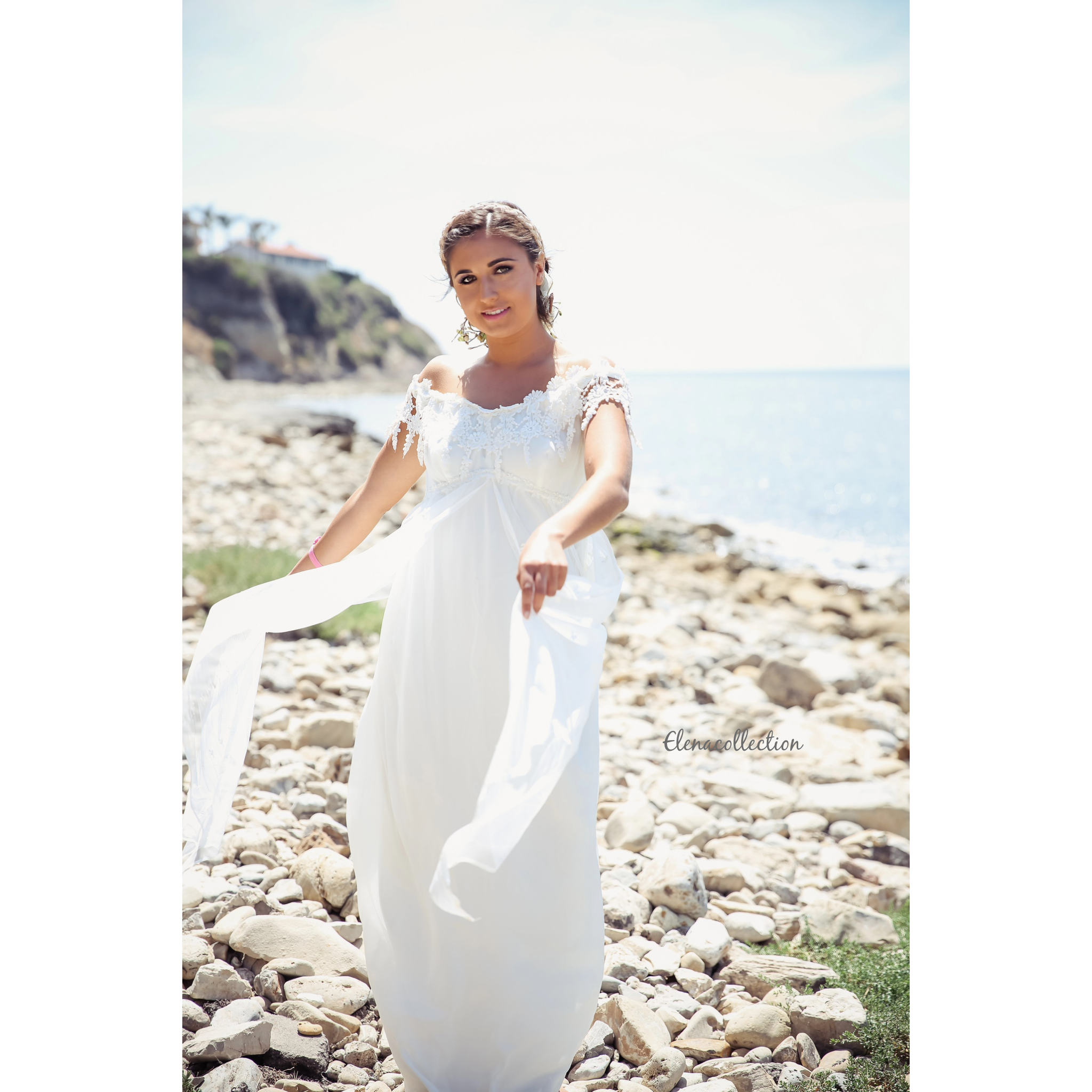 Wedding Dress-Bridal-Photo-prop-bridesmade-boho dress-Titanic - ElenaCollection
 - 7