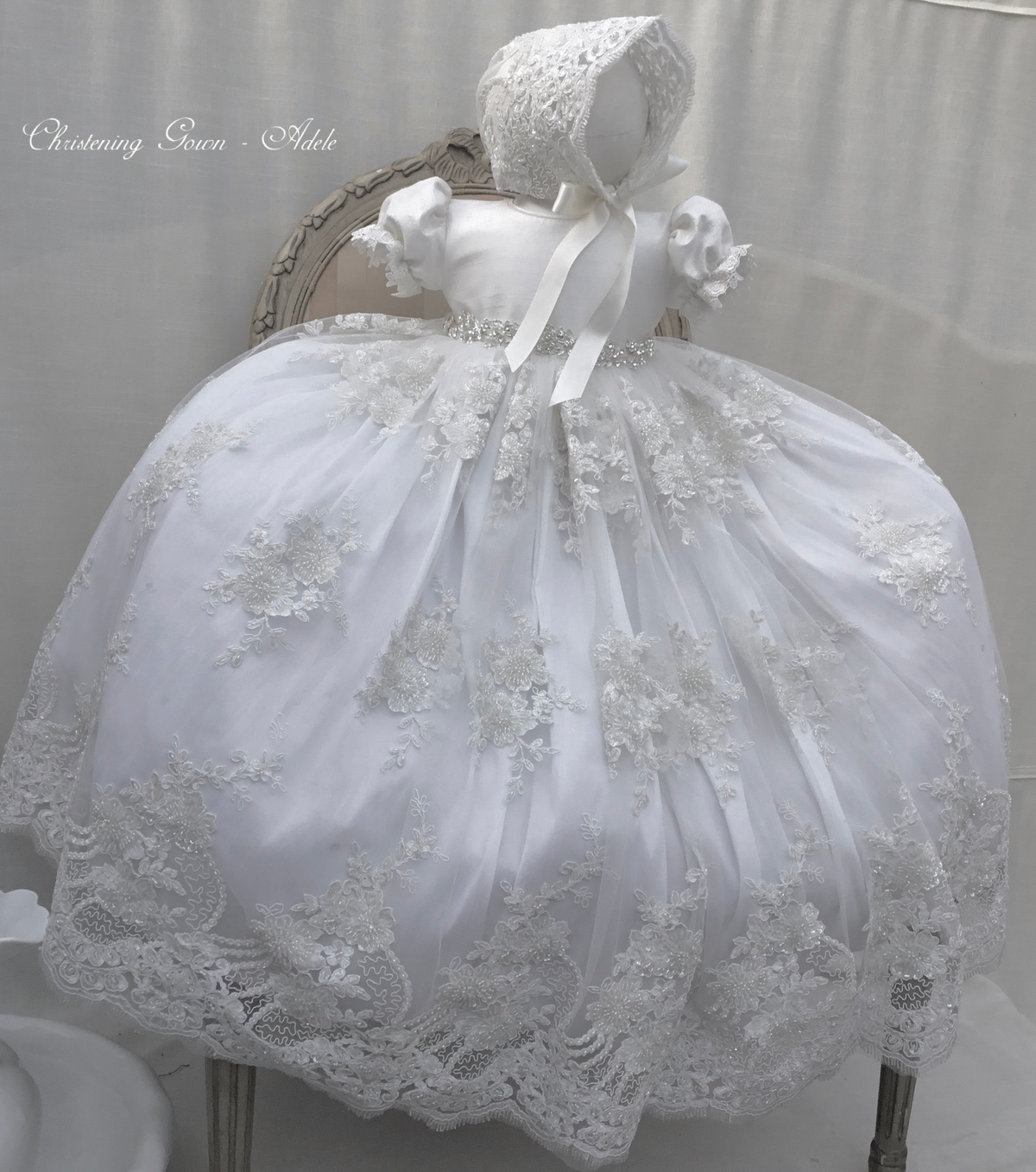 Lace Christening Gown - Aida