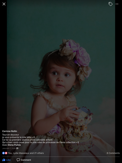 Flower girl silk dress- Patricia